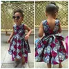 Sukienki dziewczynki 1 ~ 6 lat dziewczyny swobodne sukienki maluchowe dzieci dziewczyny afrykańskie dashiki 3d cyfrowy druk księżniczki sukienki dziewczyny Afryka x0806