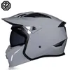 Motorradhelme ORZ DOT Helm Persönlichkeit Kombination Vollgesichtslokomotive Hälfte Die neueste modulare Retro Capacete