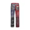 Print Jeans Broek Cashew Vintage Heren Suprior Hip Hop Heren Slim Fit Rechte Broek Heren High Street Casual Broek