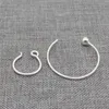 Backs Earrings 6prs Of 925 Sterling Silver Circle Earring Wires Endless Ball End Earwire