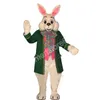 Nowa kreskówka zielona maskotka maskotka Wendell Rabbit Costume Halloween Christmas Event Costume