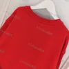 Çocuk Hoodie Sweater T-Shirts Tees Tees Mektubu Sevimli Teatin Tee Bebek Teen Giyim Sonbahar Uzun Kollu Kız Çok Renkli Üstler Çocuk Giyim Kısa Kollu Lüks 2023
