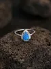 2023 Edizione coreana calda europea e americana Natural Blue Aobao Ring Design Senso, senso versatile e avanzato per pochi