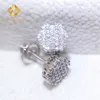 Bijoux Hiphop Boucles d'oreilles à vis arrière Luxe Classique 925 Sterling Silver Gra Vvs Moissanite Diamond Stud Boucles d'oreilles