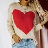 Kadın Sweaters Sevgililer Günü Sevgililer Günü Dikiş Örgü Süvari Sonbahar Kış Örgü Yumuşak ve Pürüzsüz Güzel Günlük Toplar