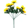 Fleurs décoratives 7 Têtes Artificielles Bouquet De Tournesol Soies Pour La Maison De Mariage De Voiture Fête Festival Cadeaux DIY Vase Décor Outils