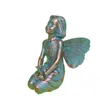 Dekorativa objekt Figurer 12 "H Rebecca Fairy in Bronze Patina Home Patio Garden Stor staty 230804