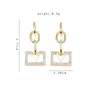 I nuovi orecchini d'argento dell'oro dolce di modo del progettista transfrontaliero esagerano gli orecchini di stile freddi 8166