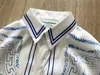Langarm Porzellan Schwan Casablanca Hemd Männer Frauen Sommer Stil Hawaii Strand Seidenhemden T230806
