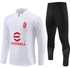 2023 24 AC Milan Training Suit Ibrahimovic Soccer Milano Survetement 23 24 24 Maillot Men and Kids de Foot Milans Football Tracksuit
