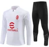 22 23 24 AC Tracksuit Milano Maglia Training Survetement Camiseta Chandal Kit 23/24/25 Inter Football Milan Tracksuit Men and Kids Uomo Calcio Squitude Jogging