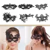 Party Lace Mask Half Face Masquerade Ladies Halloween Prop Black Eye Mask 1224566