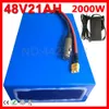 48V Lithium Battery Pack 48v 10ah 15ah 18ah 20ah 25ah 30ah lectric Bike Battery 48V 500W 1000W 1500W 2000W E-PLIKE BATERY MOTION.