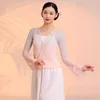 Scenkläder klassisk dansdräkt kvinnlig kropp charm gasväv kläder elegant älvpraxis gradient färg kinesisk folk