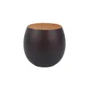 マグカップ木製ティーカップ自然なソリッドカップコーヒーマグワインを飲むため