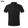 NIEUWE PP mannen Polo Shirt Zomer Skull Diamond Phillip Effen Korte Mouw Designer T-shirt Harajuku Tee Merk schedels Print Tops Streetwear PP9020