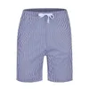 Shorts masculino listrado masculino verão com cordão casual confortável bermuda respirável streetwear plus size
