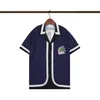 Tasarımcı Gömlek Yaz Kısa Kollu Sıradan Düğme Up gömlek baskılı bowling gömlek plaj tarzı nefes alabilen gömlek giysileri