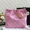 Sac à bandoulière Calfskin CC10A Mirror Quality Handbag Hands Shopping Bag Designer Big Handbag Emballage exquis