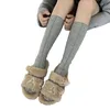 Women Socks Womens Summer Sock Striped Knee Length Casual Style School Sweet Bows Tie Long Stocking For Students Dail