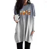 여성용 후드 캐주얼 여성 까마귀 할로윈 커피 커피 긴 소매 가을 드레스 미니 멍청이 femme 고딕 양식의 패션 스트리트웨어