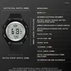 Orologi da polso Moda Sport all'aria aperta Orologio da uomo Orologi multifunzione per ragazzi Sveglia 5Bar Impermeabile digitale militare Reloj Hombre