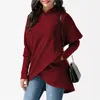 Moletons Femininos Moletom Feminino Outono Inverno Cor Sólida Manga Comprida Manto Com Capuz Feminino Sudadera Mujer Pulôver Feminino Tops com Capuz