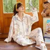 Dames Nachtkleding Herfst Winter Nachtkleding Kawaii Pyjama Sets Meisjes Pyjama Loungewear Pijama Mujer Homewear