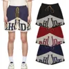 2023 New Designer Shorts Rhude Summer Fashion Beach Shorts Masculino High Quality Street Wear Red Blue Black Pants RH Court Sweat Bottoms yh5