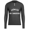 Racing Jackets Men's Quick Dry Black Pro Long Sleeve Cycling Base Layer Lightweight Air Mesh BIKE Clothes Undershirt First