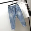 Women's Jeans Zomer Ripped Boyfriend Voor Vrouwen Mode Losse Vintage Hoge Taille Plus Size 4XL Pantalones Mujer Vaqueros