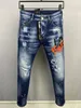 2023 Nya ankomster D2 Mens Luxury Purple Designer Denim Jeans Holes Byxor Dsquare Jeans Coolguy Biker Pants Mens Clothing 2 FW54