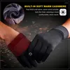 Luvas de Ciclismo Masculino Feminino Bicicletas Motocicletas Esportes de Inverno Treinamento Quente Antiderrapante Ecrã Táctil Dedo Completo Corrida Guantes Motociclista