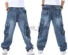 Jeans Masculino Jeans Masculino Jeans Baggy Hip Hop Jeans Cargo Skate de Vários Bolsos Para Homens Joggers Táticos Calças Denim Tamanho 38-46 J230806