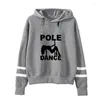 Kadın Hoodies Pole Dans Kız Karikatür Mektup Kadın Bahar Sonbahar Sevgili Hediyesi İçin Baskı Sweatshirt Kadınlar Femmes Sweatshirts Sweatshirt