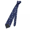 Bow Ties Star Men slipsar mager polyester 8 cm breda flygande stjärnor nackband för kostymer tillbehör gravatas cosplay rekvisita