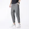 Calça Masculina Masculina Jogger 2023 Verão Harém Mens Vintage Calças Masculinas Streetwear Estilo Roupas Casuais Drop