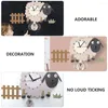 Wall Clocks Rocking Sheep Clock Kids Children Room Decor Nordic Swinging Cartoon Pvc Lovely Animal Baby Hanging