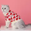 Abbigliamento per cani Designer di marca Abbigliamento per cani San Valentino Maglioni per cani Design a cuore rosa Felpe per cuccioli con motivo a lettere classiche Maglione per animali domestici Abbigliamento per animali M685