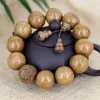 Strand Old Material Six Wood 2.0 12 Jinbao Perline intagliate Stile letterario per uomo e donna Rosario Gioielli Stringa per mano di Buddha