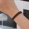 Charm-Armbänder Makersland Herren geflochtenes Handseil, Wachslinie, Öffnung, verstellbares Armband
