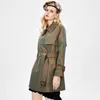 Women Trench Coats Designer Luksusowe kobiety Kurtka wiatrówka luźna płaszcz paska żeńska swobodna krótka płaszcz