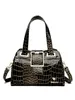 Luxury Designer Handbag Brand Crossbody Bags for Women 2023 New Crocodile patent leather Shoulder Bags Casual Tote Bag Bolsos