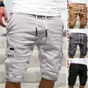 Shorts masculino moda verão cintura média versátil perna larga adolescente casual praia moletom curto