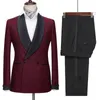 Ternos Masculinos Terno Masculino Blazer Casamento Branco Smoking Preto Xaile Lapela Jaqueta Seios Duplos Calça Duas Peças Slim Fit Traje Homme 2023