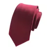 EXSAFA 6CM plain colour tie Man's Polyester yarn Fashion and Leisure