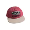 Ball Caps Plum Color Fashion Brand Street Flat Brim Peaked Cap Female Summer Korean Parent-Child Niche Washed Baseball Male