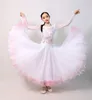 Scene Wear White Ballroom Dance Dress for Girls Rhinestone Waltz Dancing Professional Competition Costume Tango Standard Dancewear