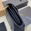 Designer Clutch Handbags Woc Envelope Genuine Leather Caviar Bags Wallet on Chain Purse Fashion Lady Shoulder Bag Women Handbag