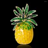 Broscher ananas strass frukt smycken kvinnor passar hattar klipp modestil brosch gula växt stift tillbehör
